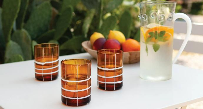 Verres soufflés Zafferano